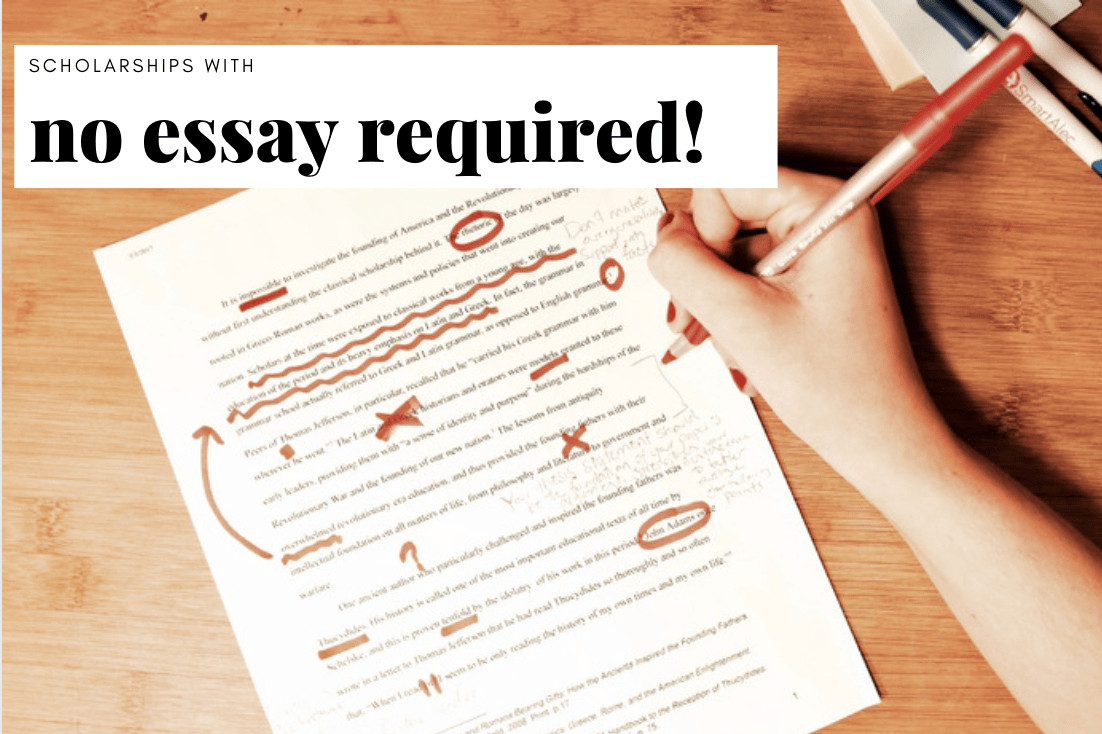 low competition no essay scholarships